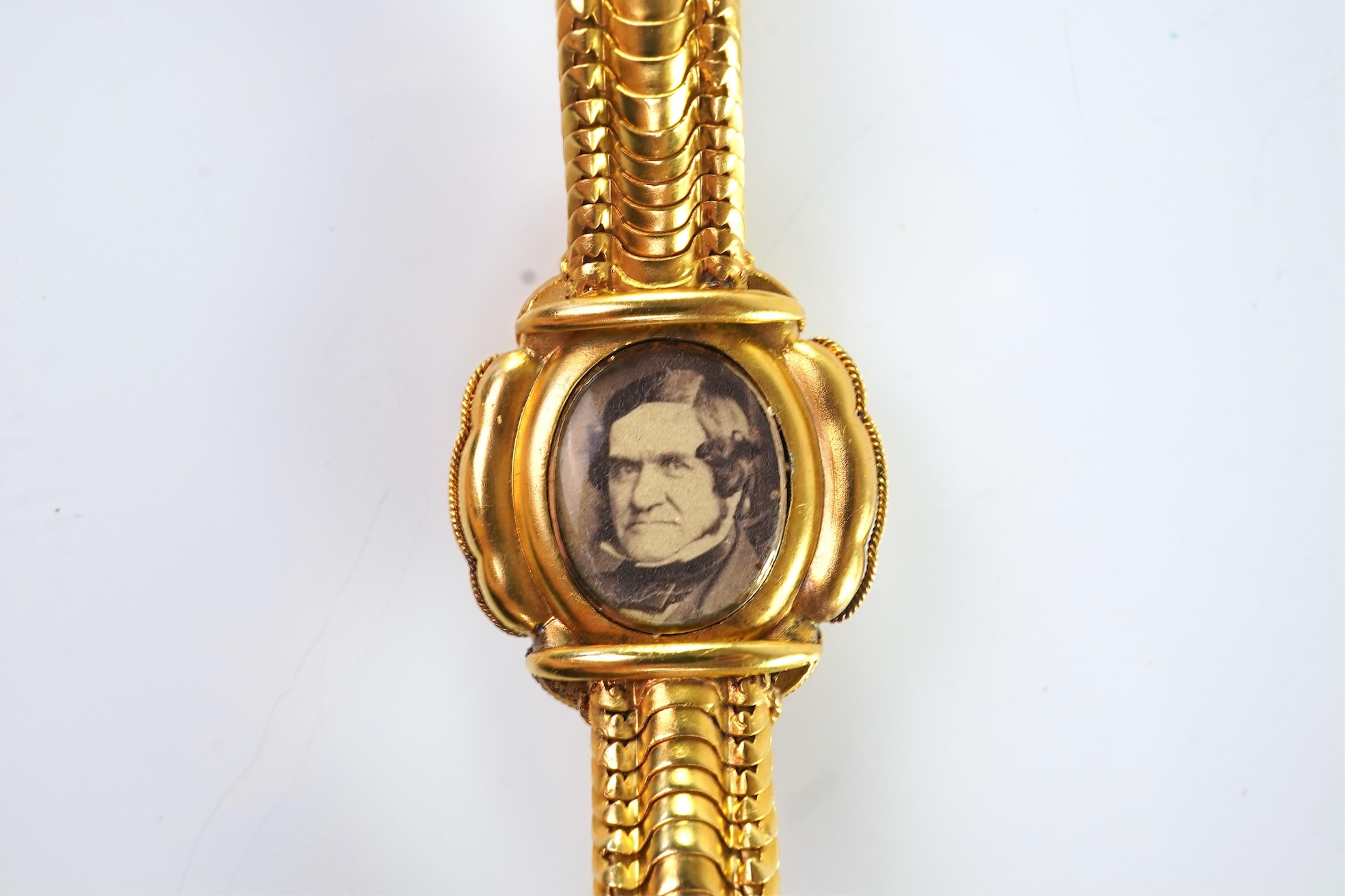 A Victorian gold and ruby bracelet, late 19th century